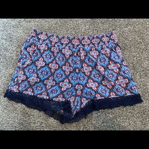 Mandala print shorts